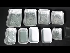 Contenedor de papel de aluminio reutilizable rectangular de 1000 piezas bandeja/contenedor de papel para envases de alimentos