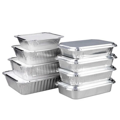 Silver Aluminum Pan Container With OEM Available For Performance