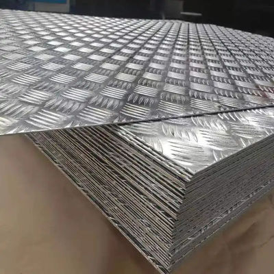 6061 1100 3003 5052 Placa de rodadura de aluminio de diamantes en relieve Placa de aluminio a cuadros