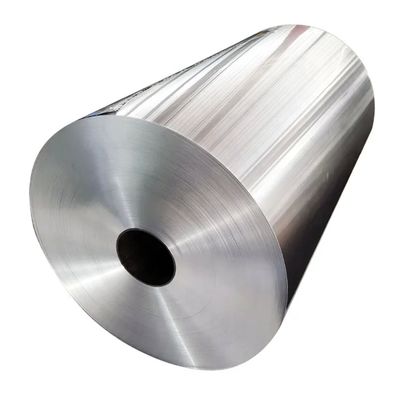 Materia prima de papel de aluminio Jumbo Roll alimento para el hogar grado 14 micrones