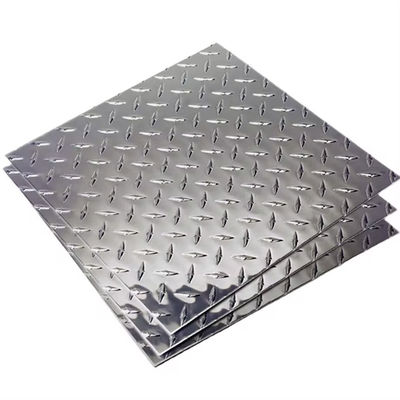 Placa de aluminio de diamante / Placa con patrón a cuadros / Hoja de aluminio perforada en relieve