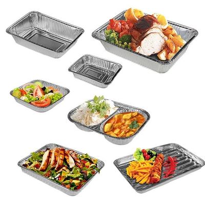 Caja de aluminio de carbón desechable para el hogar Grill de barbacoa