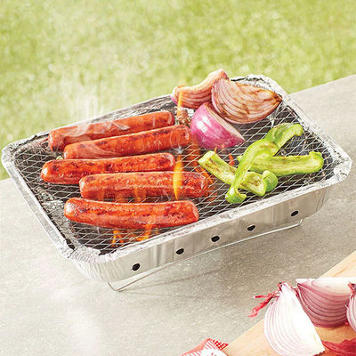 Exterior Mini portátil de una sola vez Grill de carbón instantáneo herramienta de acampada Picnic Grill