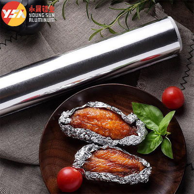 0.018x300mm Rollo de envoltura de papel de aluminio de 100m de cocina de almacenamiento de alimentos papel de envoltura