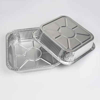 Gran cantidad de comida para llevar Embalaje de alimentos Contenedor de papel de aluminio Cisterna de almacenamiento de alimentos