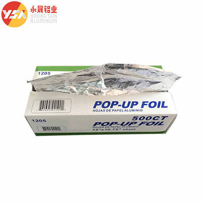 200 hojas 500 hojas Hojas de papel de aluminio de cocina para el embalaje de alimentos