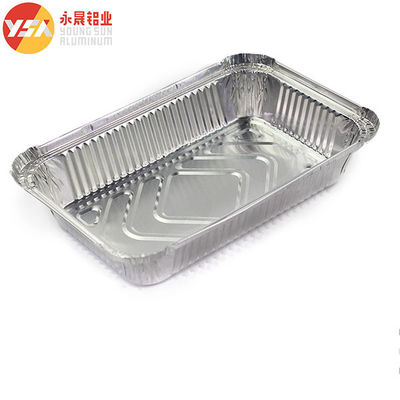 8389 Contenedor de aluminio de 210*140*38mm bandejas de servicio 800ml 1000 piezas