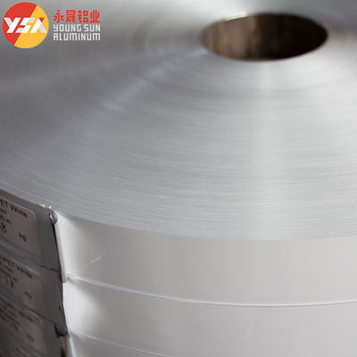Rollo de película laminadora de conducto de aire de poliéster de color blanco de aluminio de una sola cara