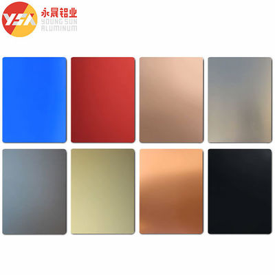 5052 Hoja de aluminio anodizada de 2 mm 3 mm 4 mm Negro Azul Rojo Rosado Placa de oro