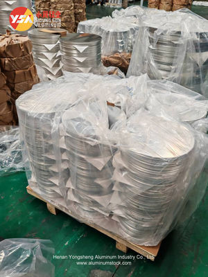 Cerro de aluminio de la serie 3000 utensilios de cocina H14 Diámetro personalizado de alta planitud sin bordes de borde Grado alimenticio