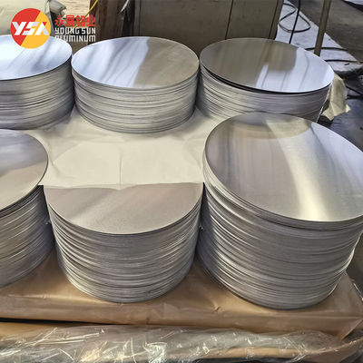 Discos de aluminio 1060 1050 reflectantes para lámparas de iluminación H14 tamaño personalizado alta planitud borde sin rebabas grado alimentario