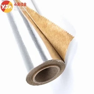 8011 Papel kraft laminado de papel de aluminio para envases, resistente a la humedad, aislante al calor y resistente a las lágrimas, adecuado para envases alimentarios