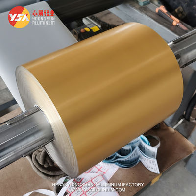Golden Food Grade Aluminum Foil Roll Chocolate Packaging Fresh Moisture Proof