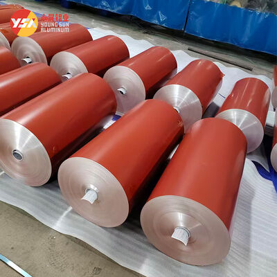 5052 Bobina de Aluminio Recubierta de PVDF 0.3mm-3.0mm Ancho Personalizado Resistente a la Intemperie para Techos Canalones Fachadas de Edificios