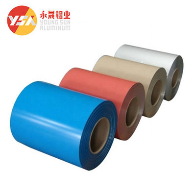 Bobina de aluminio revestida del color de la capa del PE PVDF para la decoración interior brillante y colorida