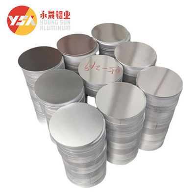 Disco redondo de aluminio 1050HO A3003 para utensilios de cocina y sartenes, tamaño personalizado, alta planitud, borde sin rebabas, grado alimenticio