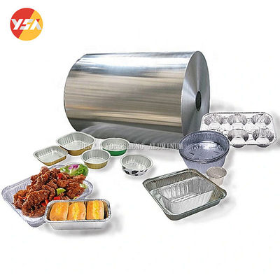 8-50 Micrones 8011 bandeja de papel de aluminio para moldear el rollo Grado alimenticio envoltura a prueba de humedad