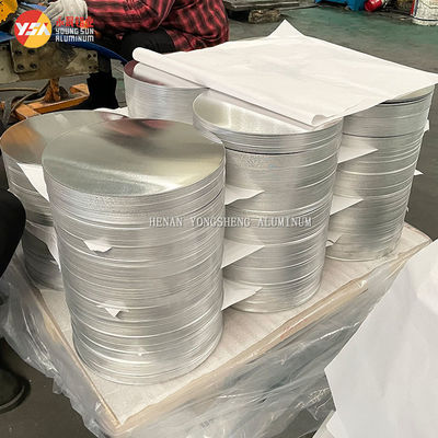 0.55mm 1060 Círculo de aluminio O H Disco de temperatura Cocina Tamaño personalizado Alta planitud sin bordes de borde Grado alimenticio